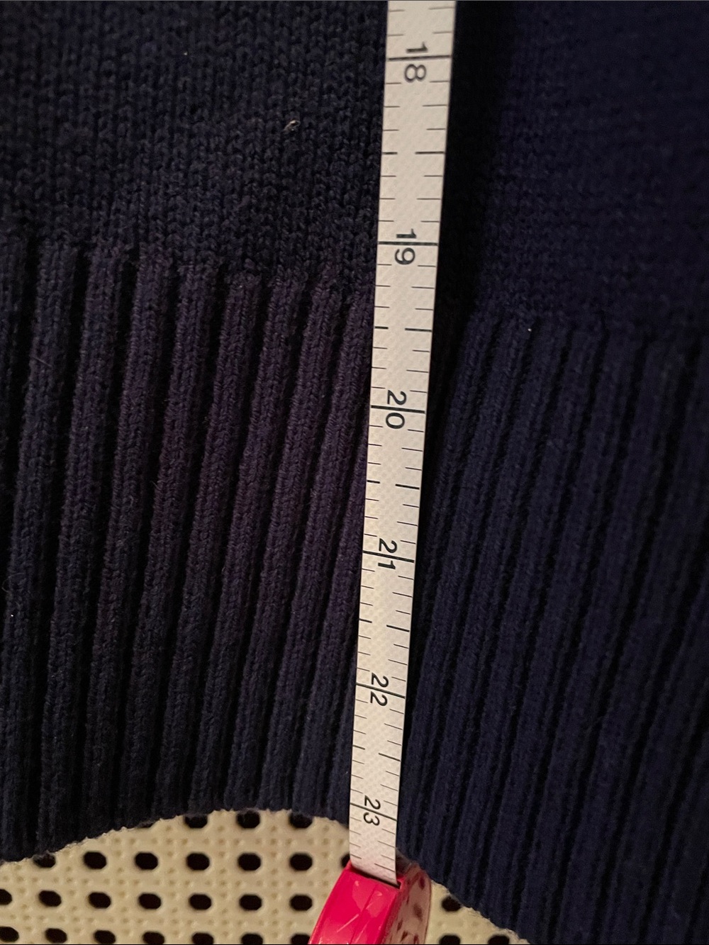 Perfect Condition Crown & Ivy Navy V-Neck Button-Front Cardigan Sz M - Picture 8 of 10